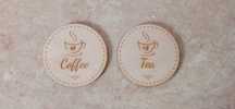 Podkładka pod kubek szklankę podstawka Coffee Tee sklejka 3mm