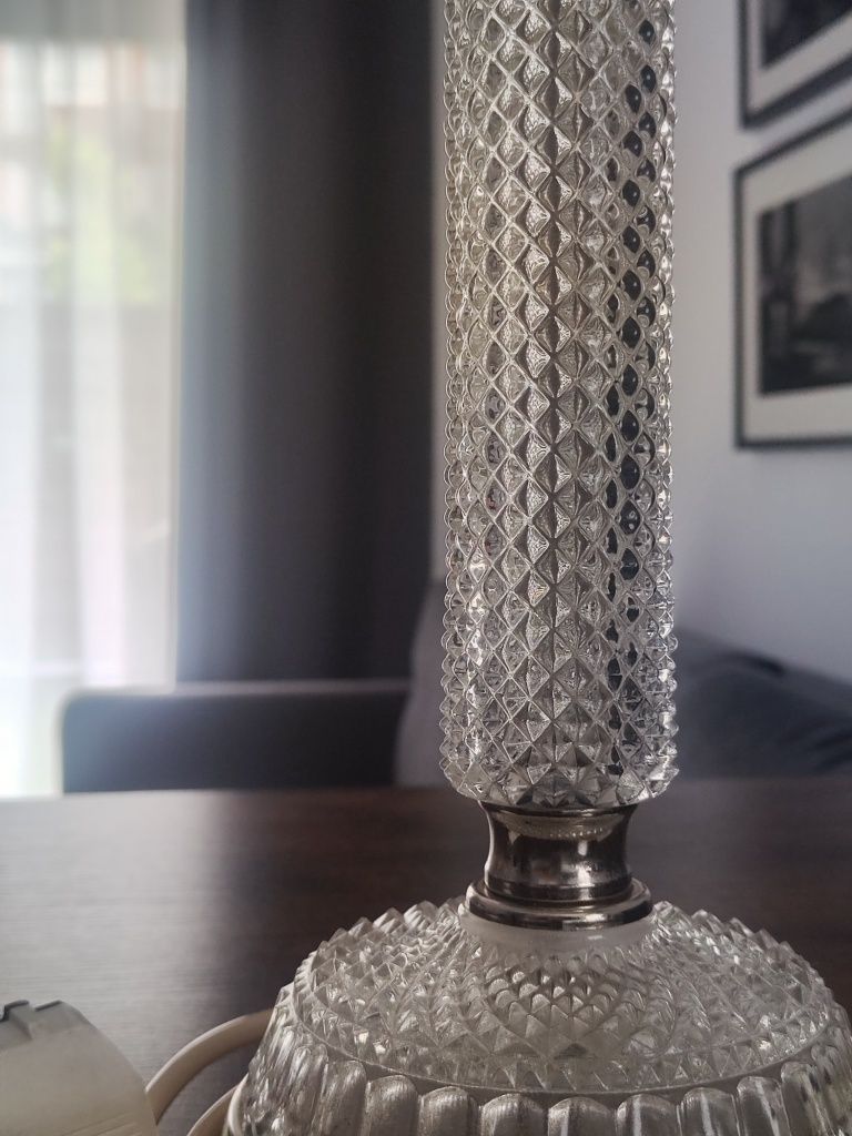 Lampa Graeco Leuchten, Niemcy, kryształ i chrom, wysokość 45 cm