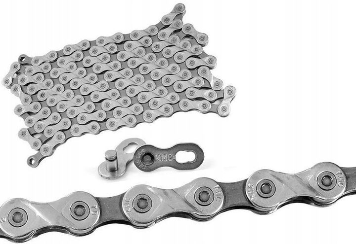 Łańcuch rowerowy KMC X9 X9.93 116 Ogniw Srebrno Szary ze spinką 9s CL5