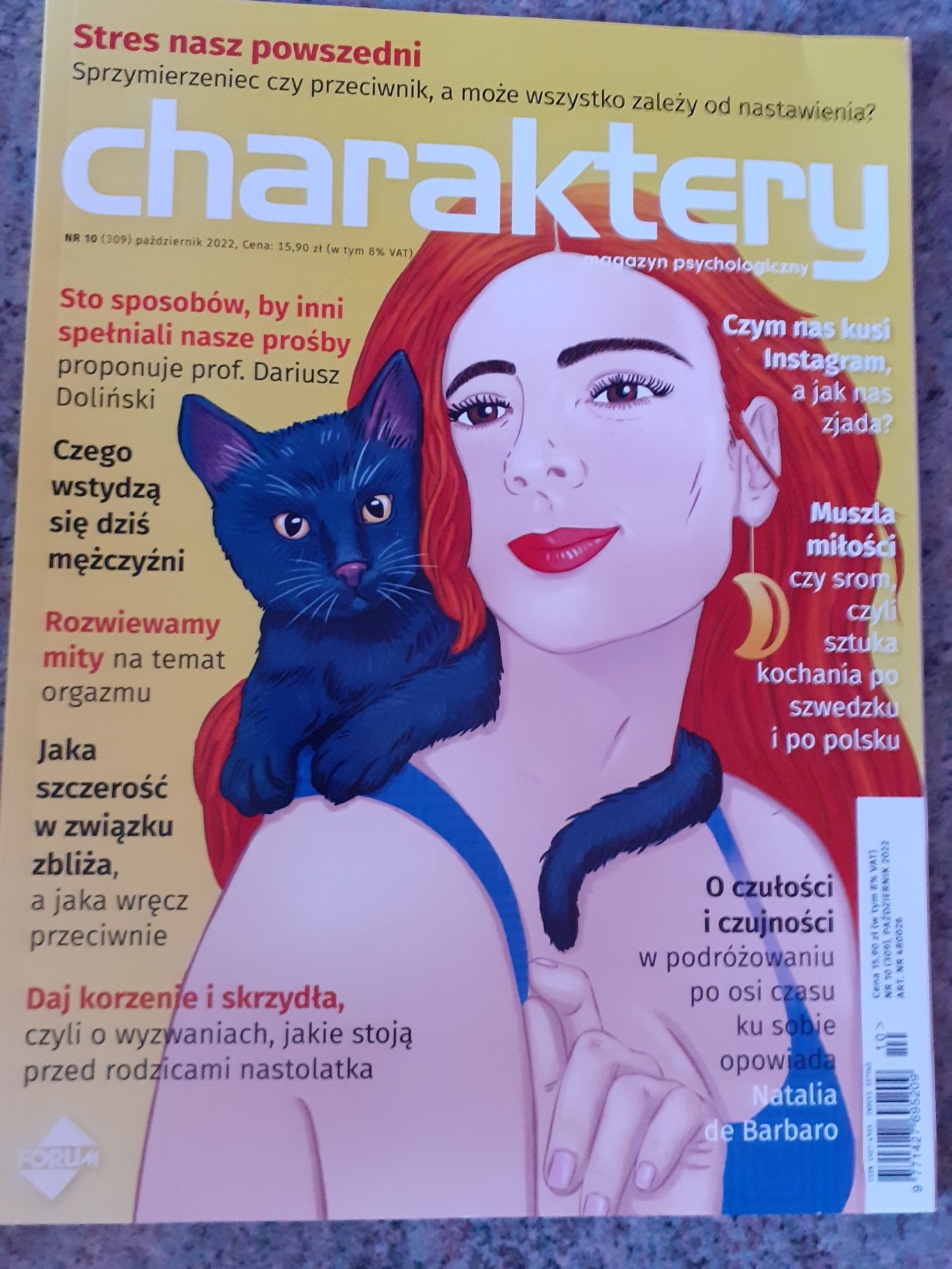 Czasopismo Charaktery numery  8,10/2022 + 2,6,7-8/2023 ZESTAW 5 sztuk