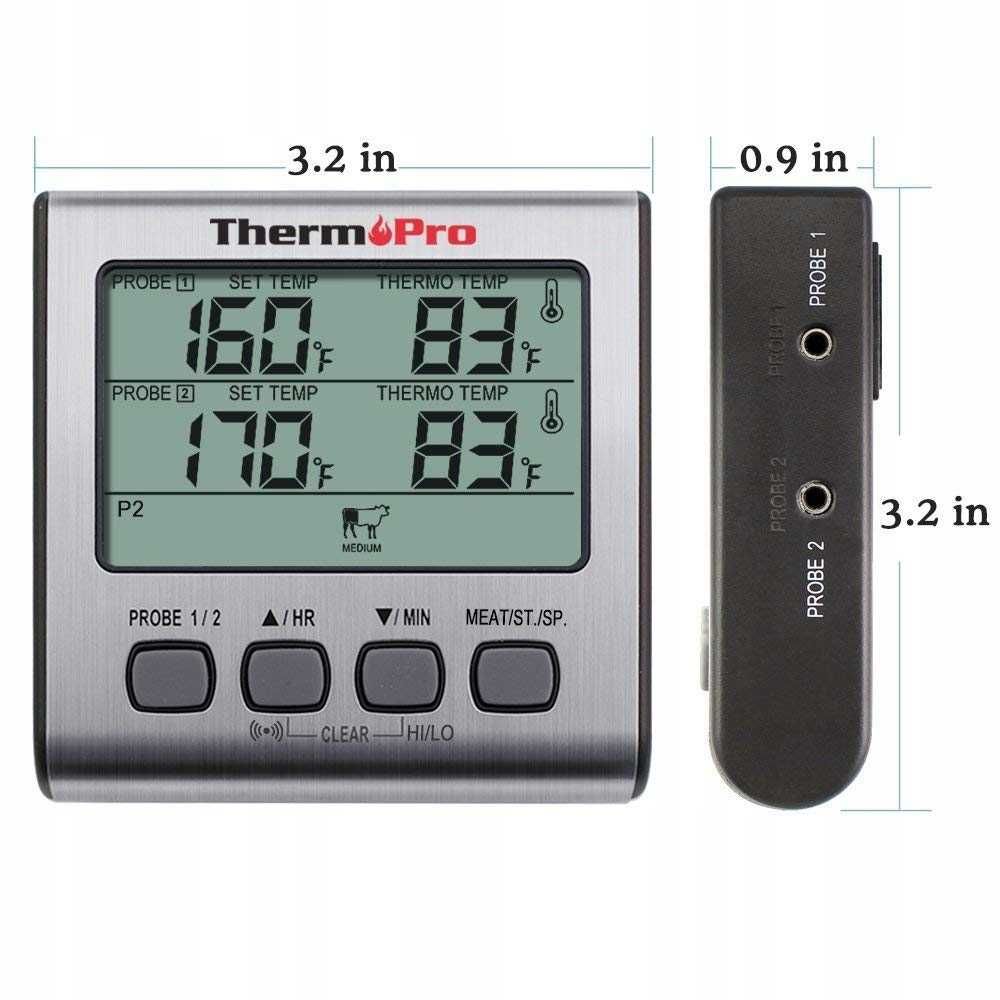 Termometr elektroniczny z sondą ThermoPro do mięsa  -10-300 °C AS69