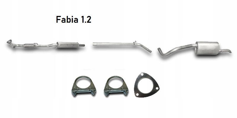 Глушитель резонатор Skoda Fabia 1.2 1.4 1.6 Octavia Тур a5 1.6 1.9 2.0