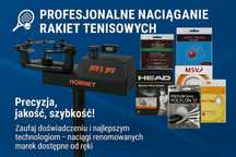 Naciąganie serwis rakiet tenisowych