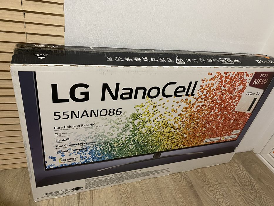 Телевізор LG 55NANO866PA з технологією NanoCell.