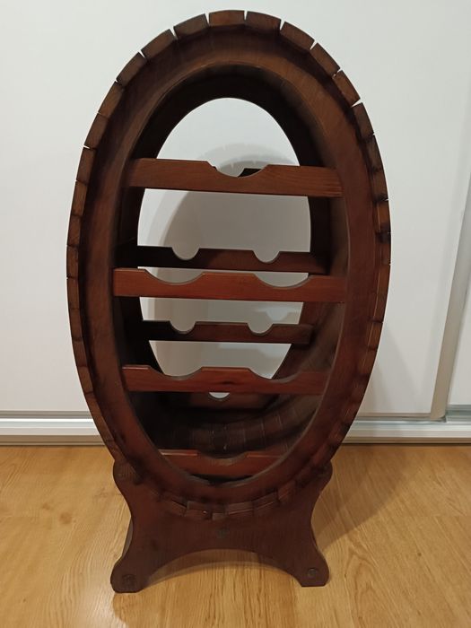 Stojak na wino drewniany