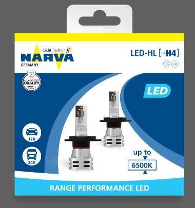 Автолампа світлодіодна NARVA H4 12/24V 24W LED (2 ШТ.)