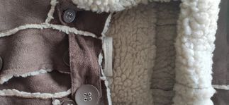 Promod zimowy płaszczyk- kożuszek roz 36 kożuch, IDEALNY STAN