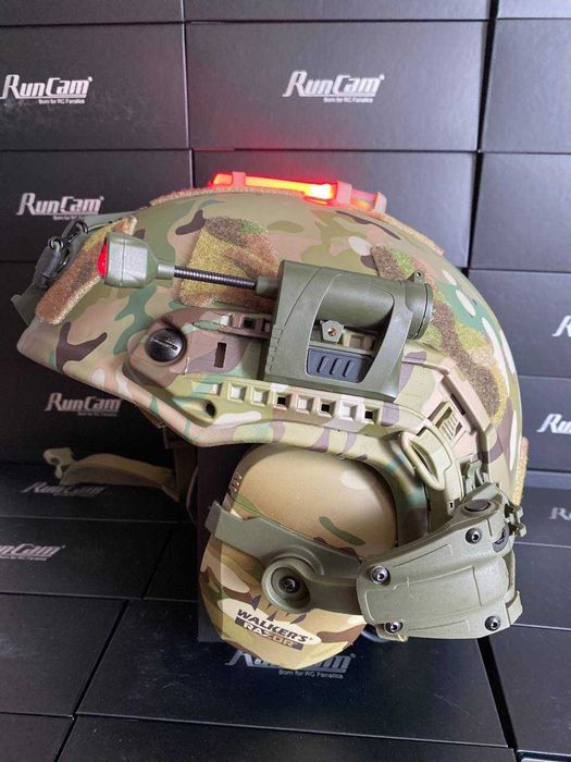 Шлем Тактический FAST Helmet Каска військова комплект Мультикам
