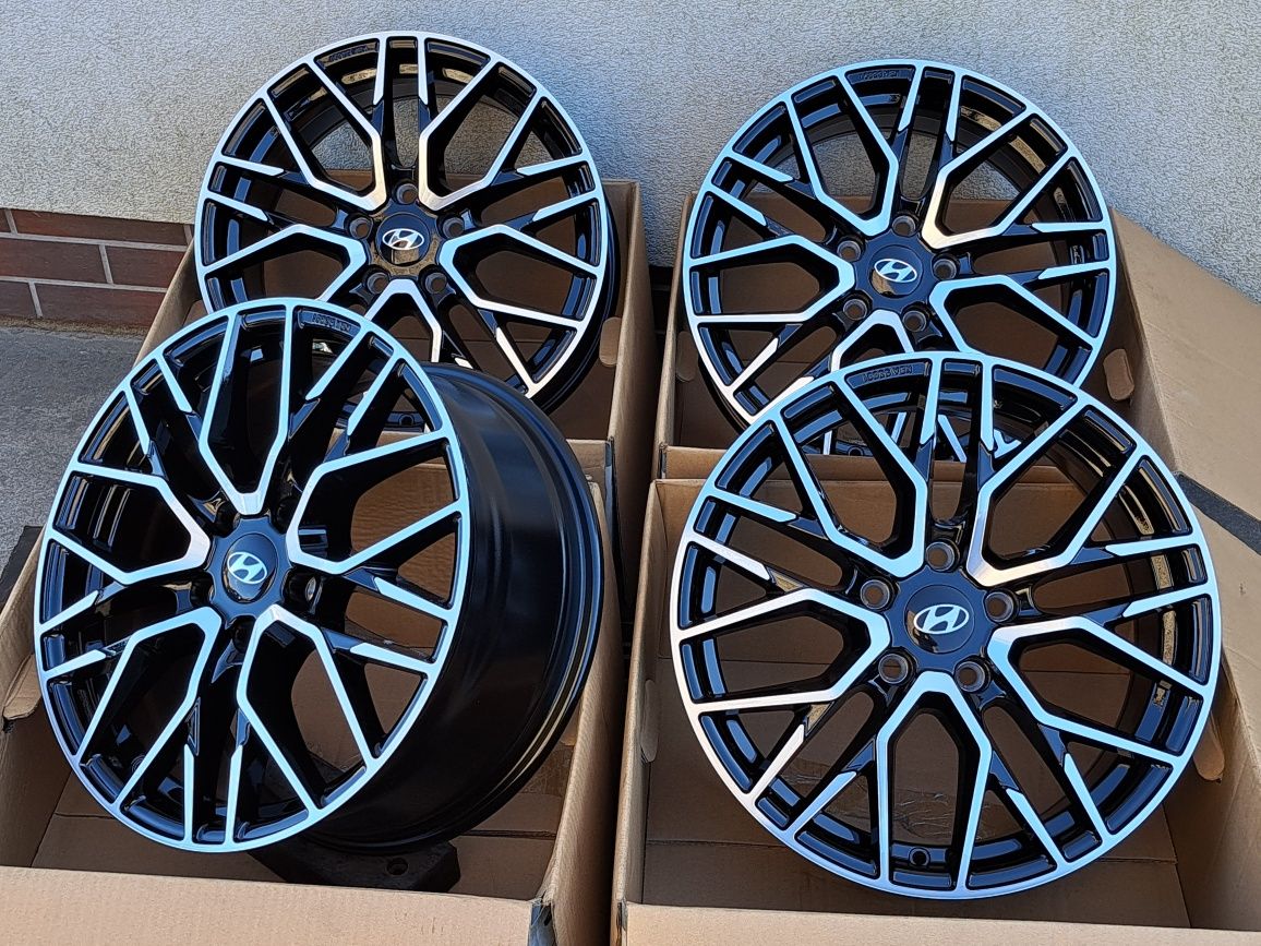 Alufelgi Hyundai 19 NOWE 5x114,3 I30 I40 IX20 Ix35 Tucson! CZARNE CNC