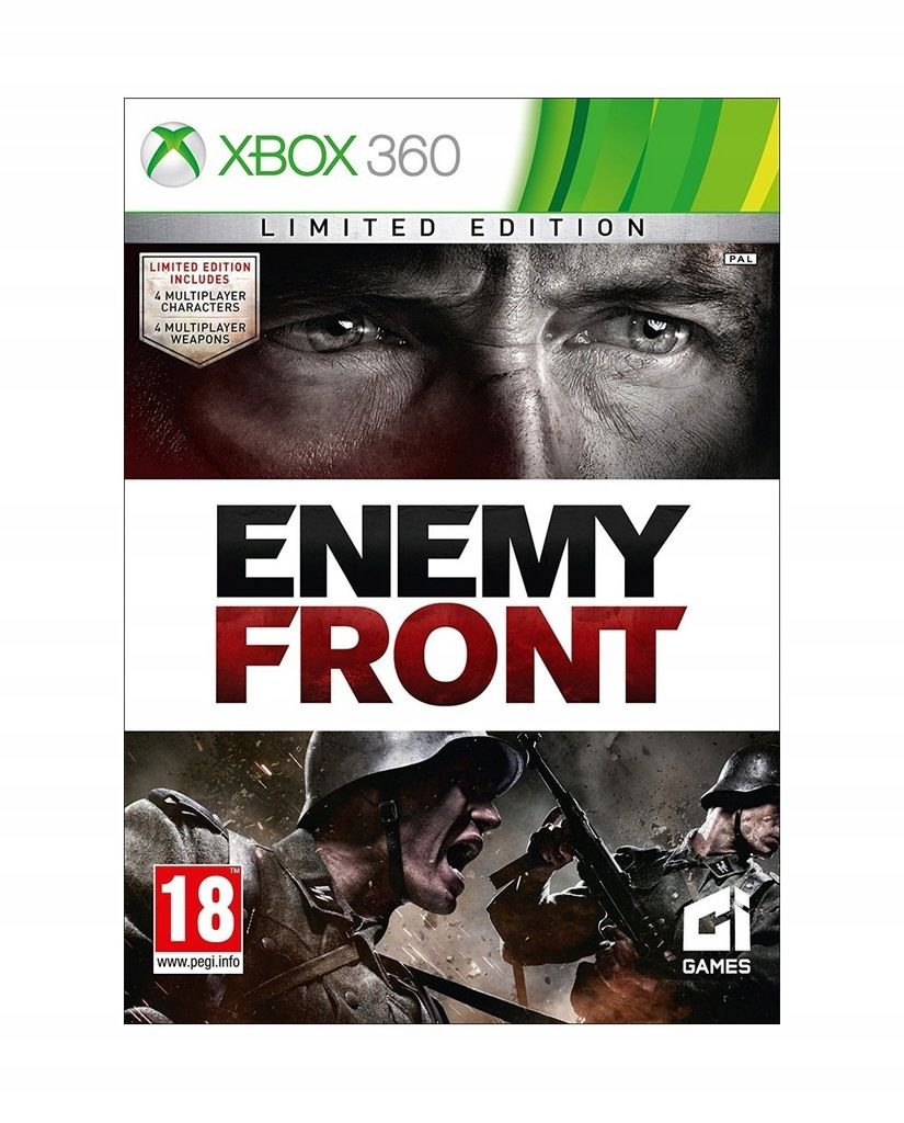 Xbox360 Enemy Front Limited Edition Okładka Francuska z PL Naklejka