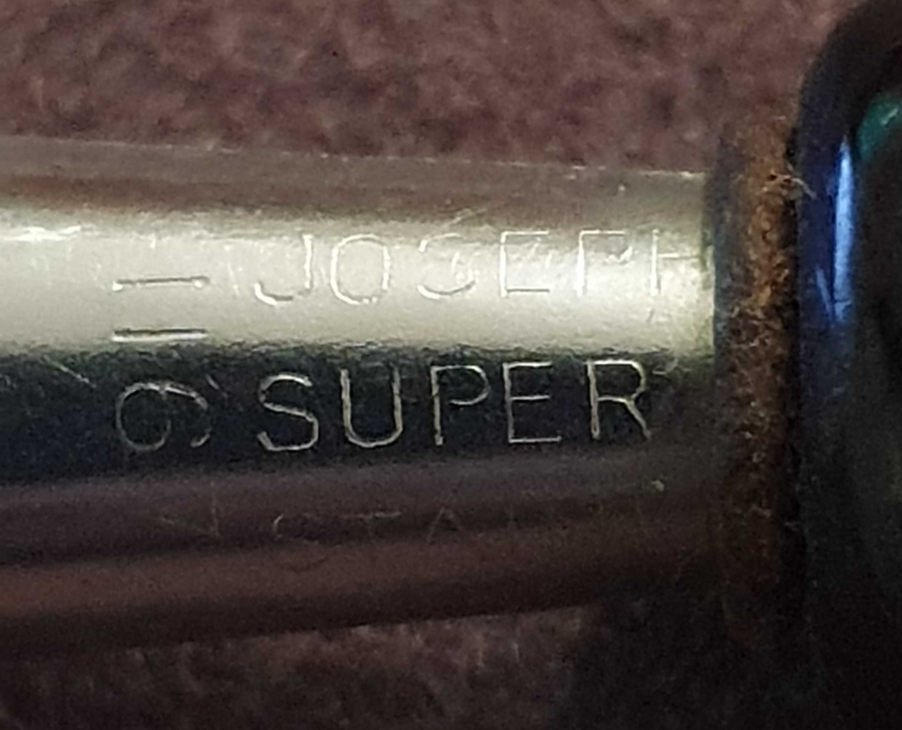 Caneta de Pena em Laca com 7 Safiras, muito antiga - séc. XIX