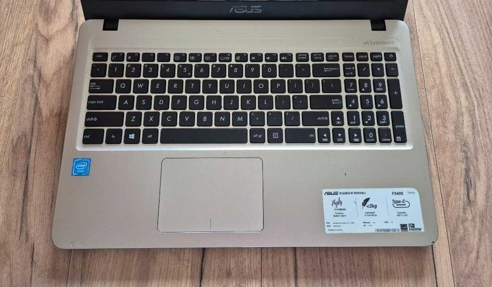 Laptop Asus F540S 15,6" 4GB RAM 500GB HDD Windows 10 Home