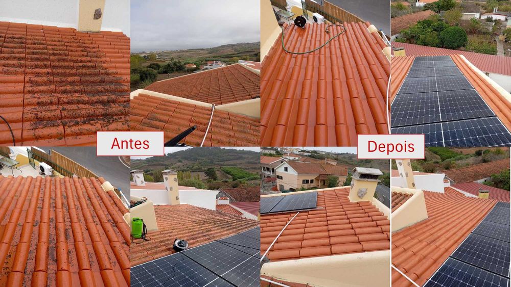 Limpeza de Telhados, caleiras, aljerozes e mais