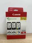 Zestaw tuszów Canon – PG-545XL (2×) + CL-546XL (1×) NIEUŻYWANE!