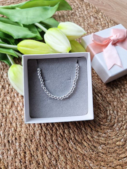 Bransoletka 925 srebrna posrebrzana nowa pudełko prezentowe prezent