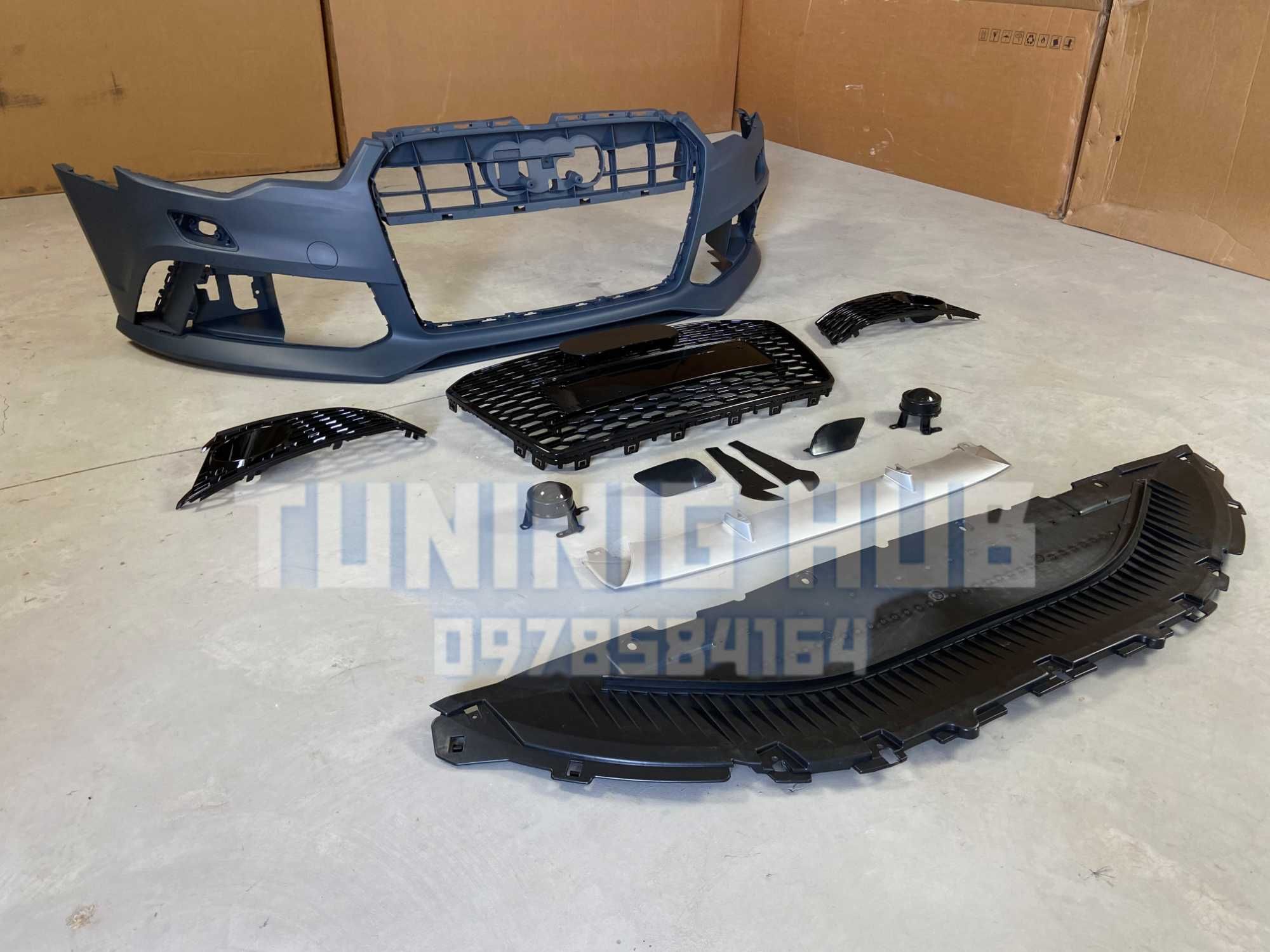 бампер Audi A6 C7 2011-2014 RS передний бампер ауди решетка радиатора