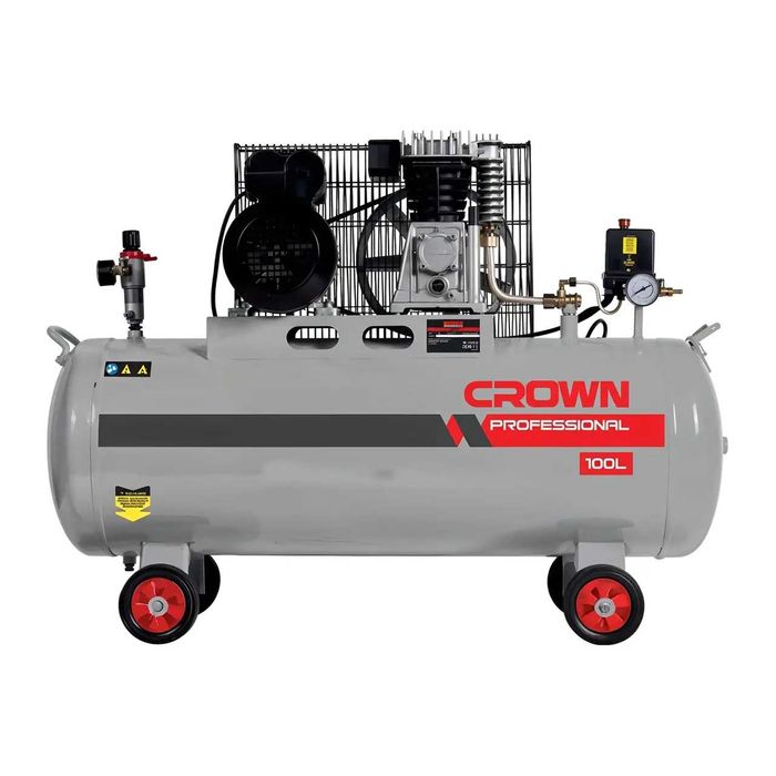 Компресор повітряний CROWN 100 л 2.6 кВт 10атм 380 л/хв компрессор PL