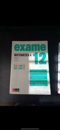 Livro preparação exame 12 ano de Português e Matemática