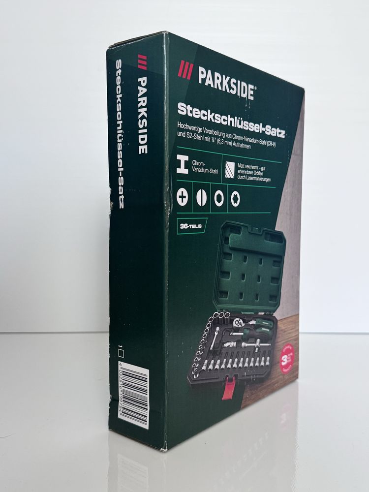 Набір торцевих ключів з тріскачкою 36 штук Parkside Німеччина