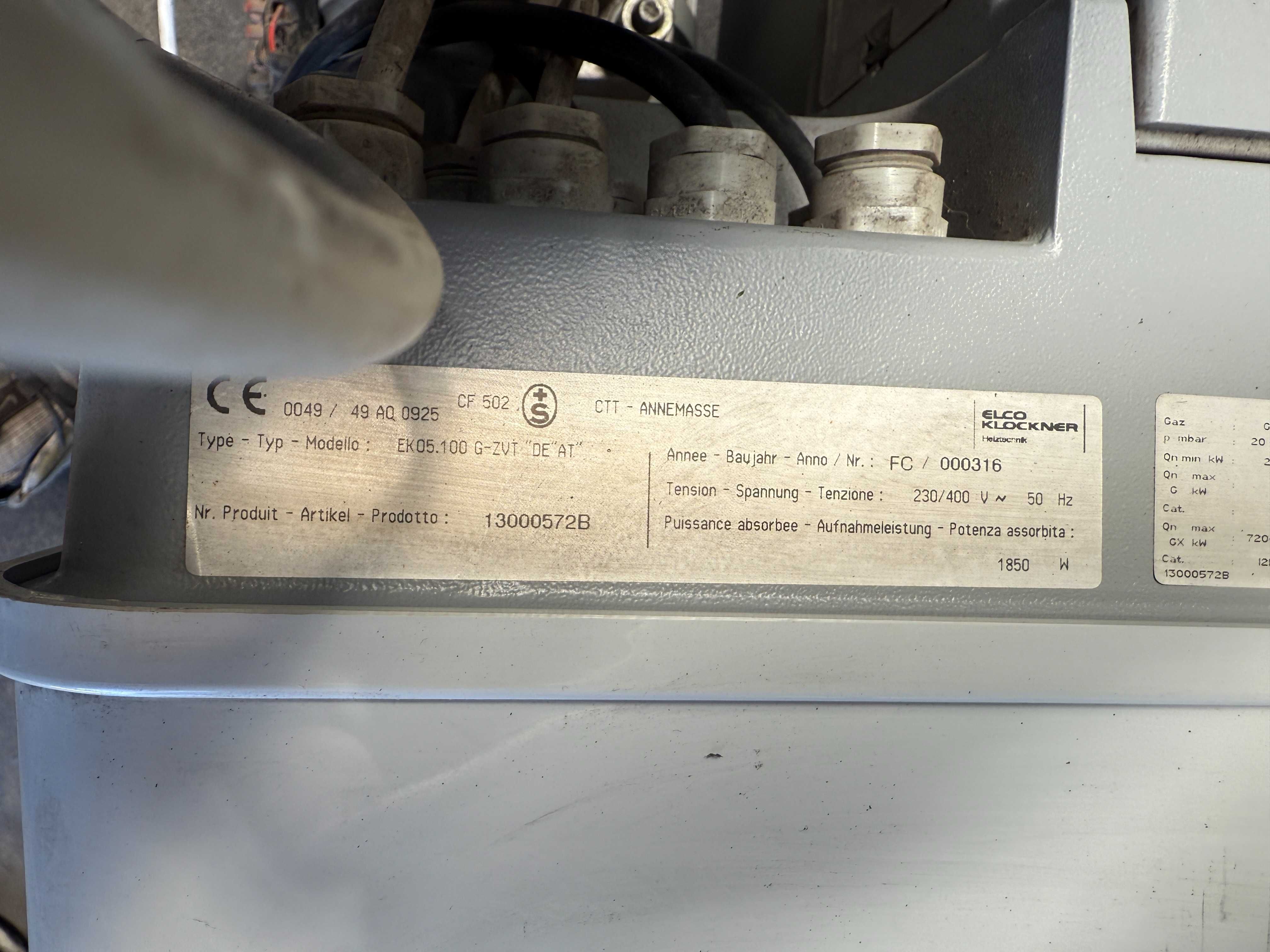 Palnik Gazowy Elco Ek 05.100 270 do 1040 kW gazowy olejowo-gazowy