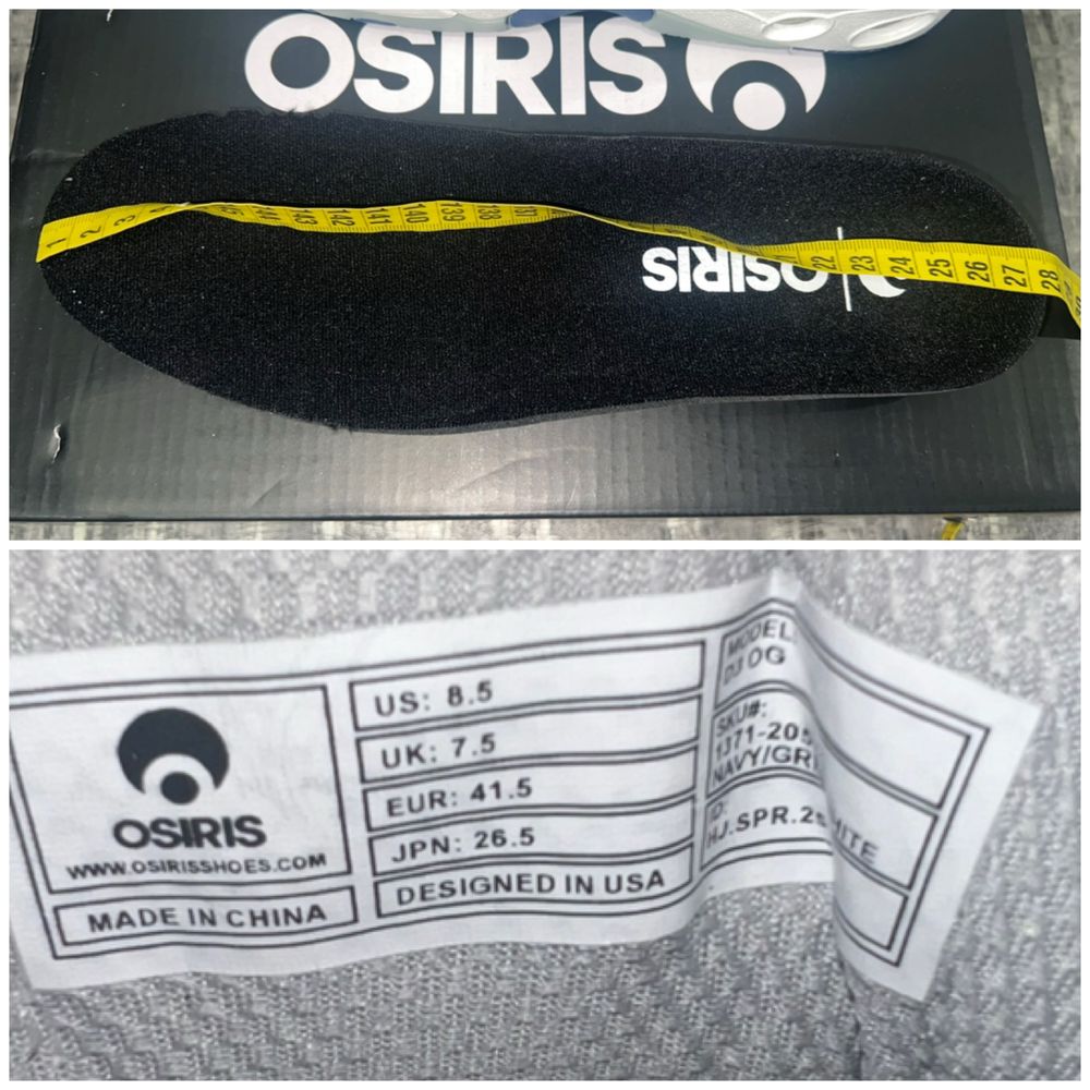 Кросівки Osiris 41,5/27,5 D3 OG кроссовки