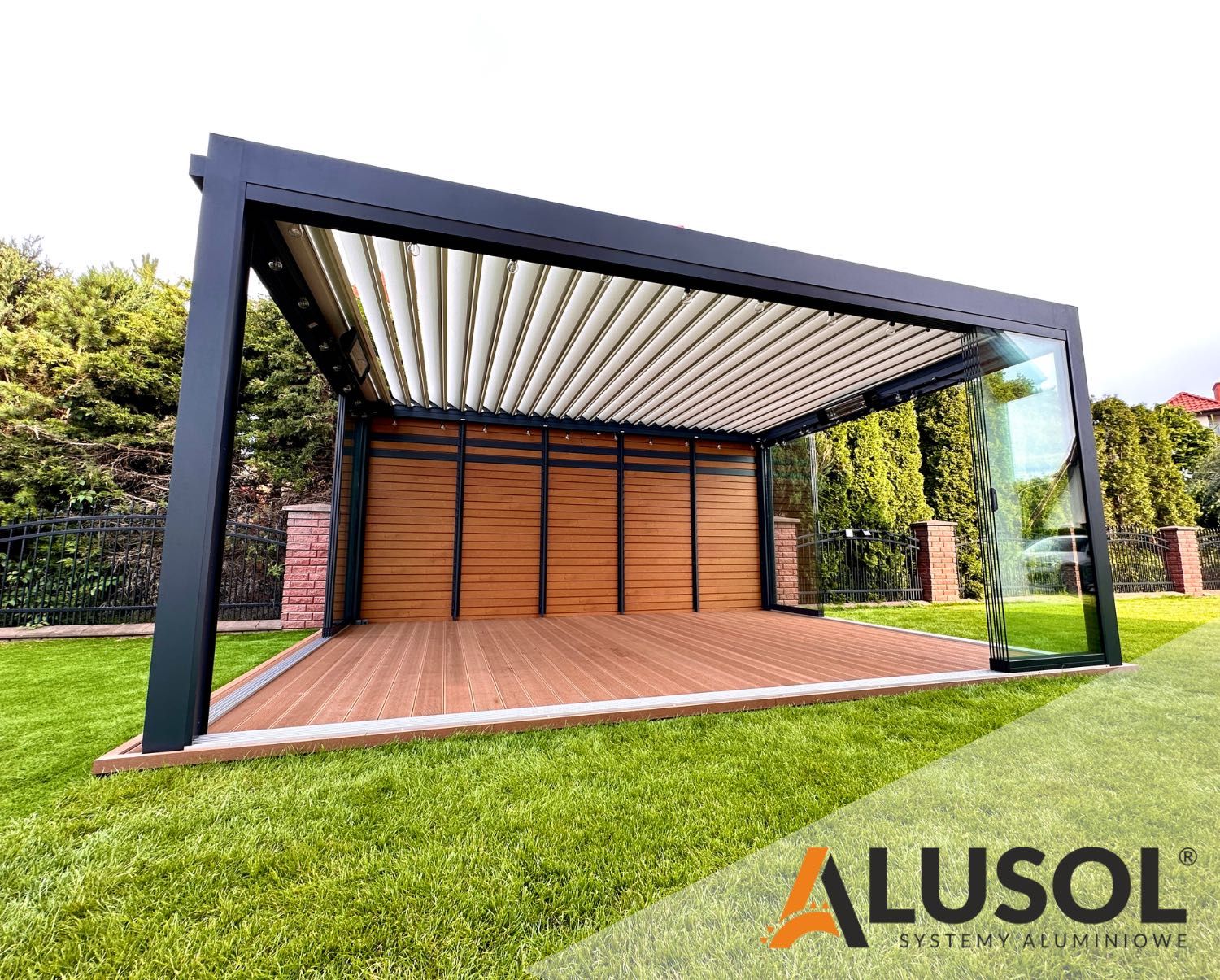 Pergola Lamelowa Aluminiowa Wysoka Jakość Ruchomy Dach Lamele JAKOŚĆ!
