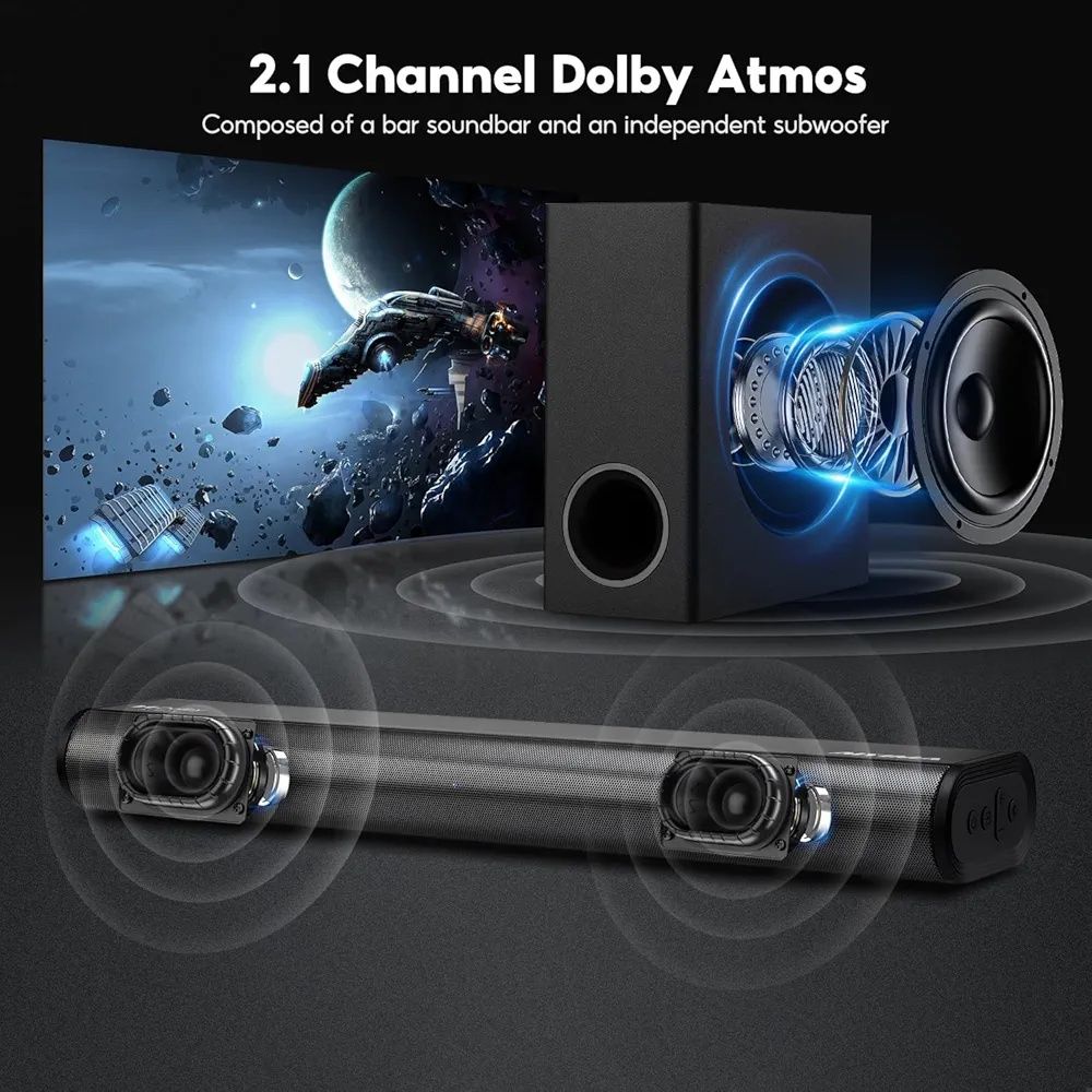AIYIMA S07 soundbary do Smart TV z Dolby Atmos, 3D Surround Sound