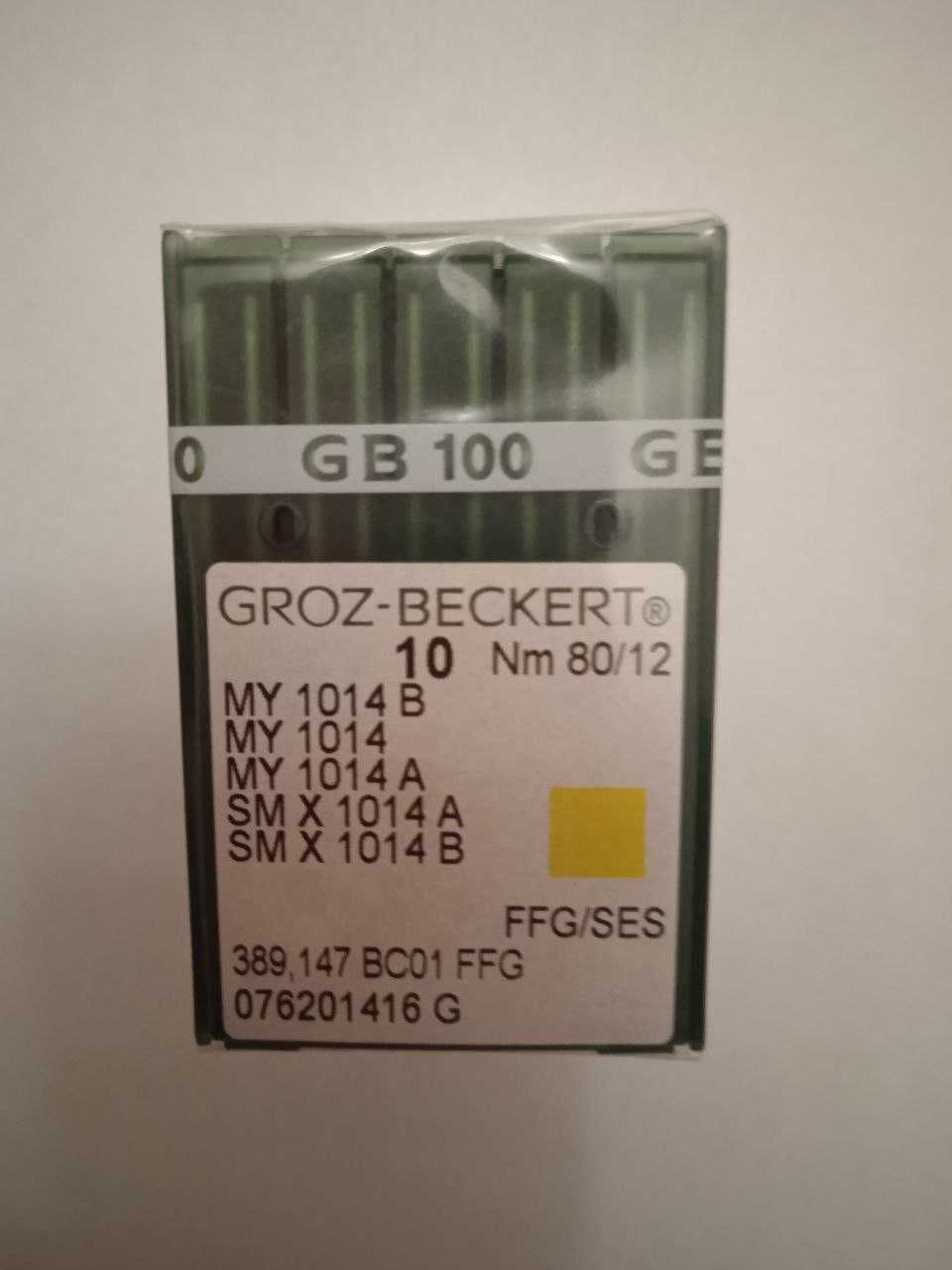 Игла швейная Groz-Beckert MY 1014B, Nm 80/12 промышленных машин.