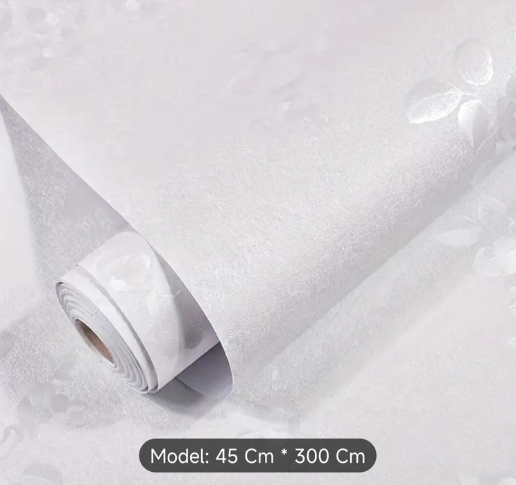 Biała tapeta samoprzylepna