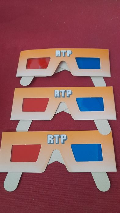 Óculos RTP 3D Anos 80