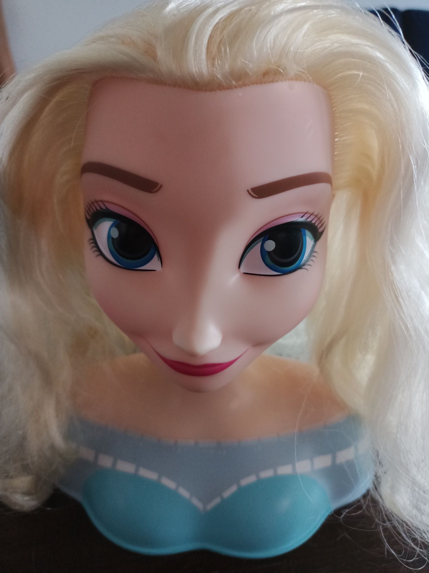 Lalka Elsa, głowa do czesania