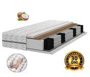 Materac Kieszeniowy sprężynowy 140x200 Kokos PREMIUM 24cm Pocket H3/H4