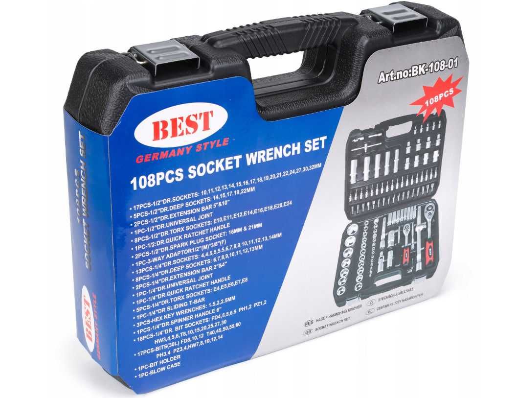 Набір інструментів Best Tools BK108-01 набор ключей головок инструмент