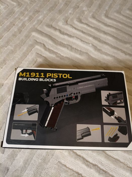Model pistoletu M1911 – zamiennik LEGO, 333 elementy, od 8 lat