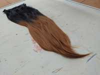 Zestaw włosów clip in ok 57cm ok. 100 gram 8 cz. numer 1b/6
