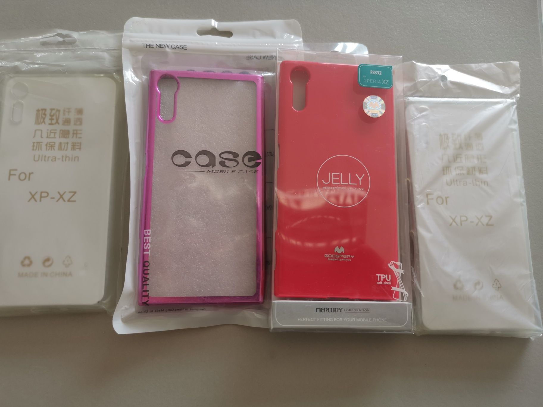 Etui plecki case do Sony Xperia XZ komplet 4 szt