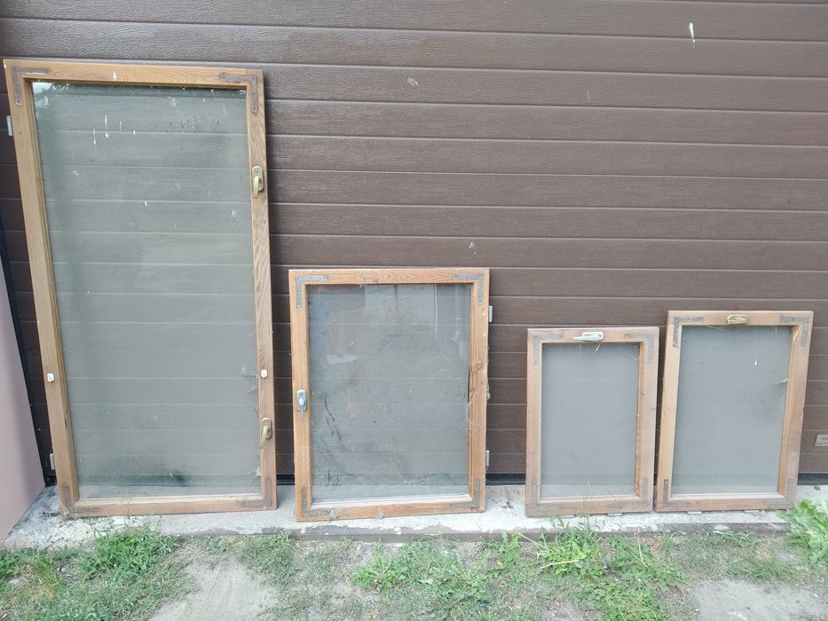 Okna drewniane bez futryn