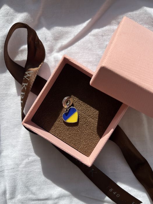 Срібний шарм Я люблю Україну