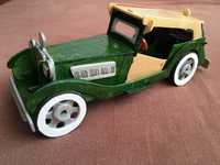 Drewniany model samochodu ,ręcznie malowany