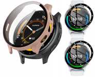 2 x Szkło Hybrydowe 7H+ Etui z wbudowanym szkłem 2w1 do Garmin Venu 3s