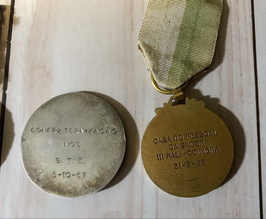 Medalhas antigas da Sacor