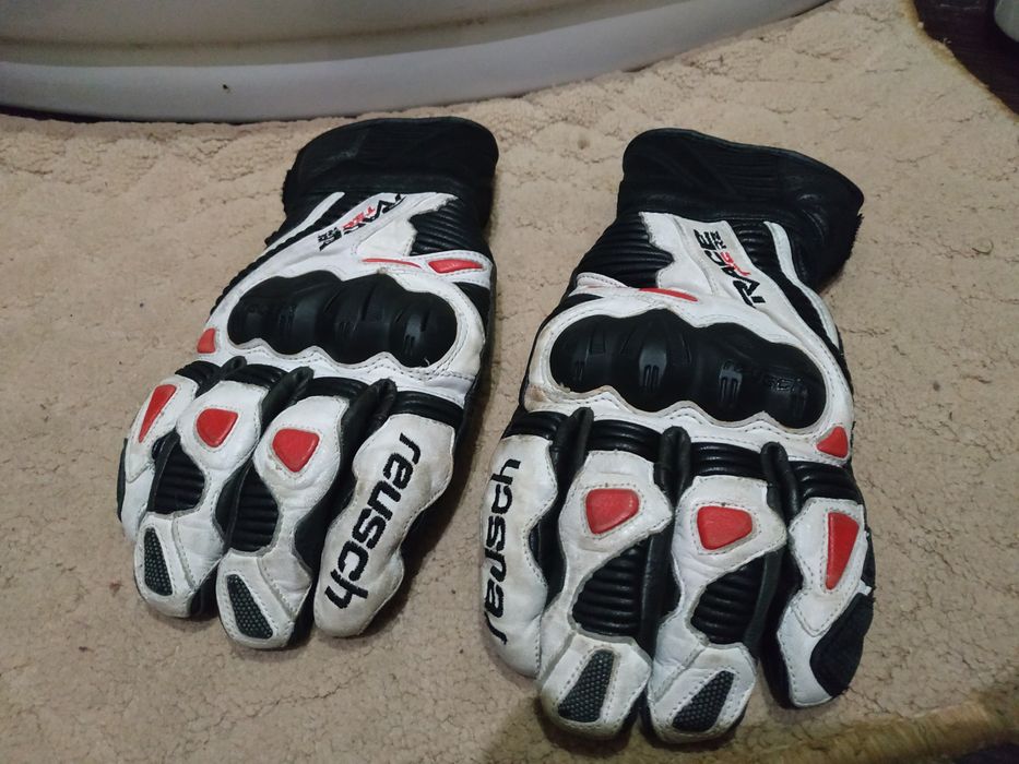 Мужские мото перчатки кожаные reusch race tec 22 originals leather
