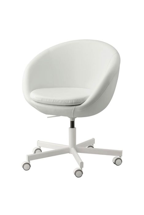 Białe krzesło obrotowe w super stanie SKRUVSTA IKEA