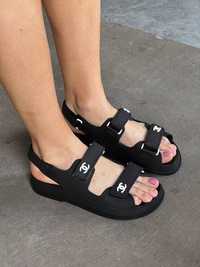 Жіночі сандалі Chanel Dad Sandals Black р36-40