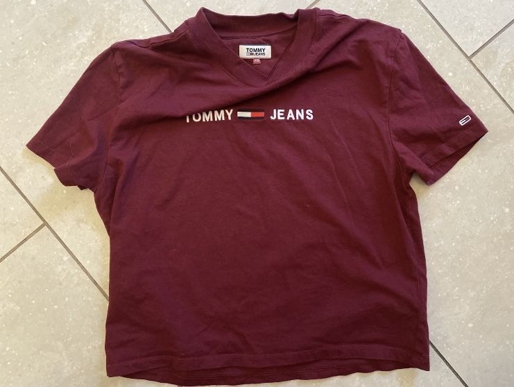TH Tommy Hilfiger damska krótka koszulka oversize T- shirt,   r. XS