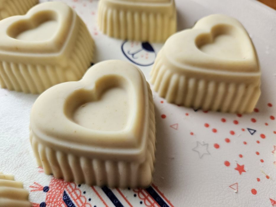 Sabonete Artesanal de Mel em forma de Coração