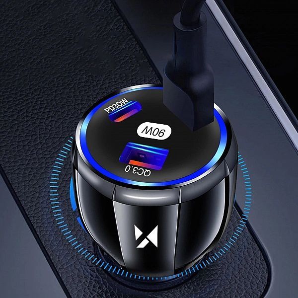 Ładowarka samochodowa Wozinsky Wccca 2x Usb-c 1x Usb-a 90w Pd Qc - cza