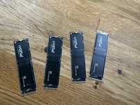 16 TB Ssd Nvme m2 (4x4 TB) Crucial P3