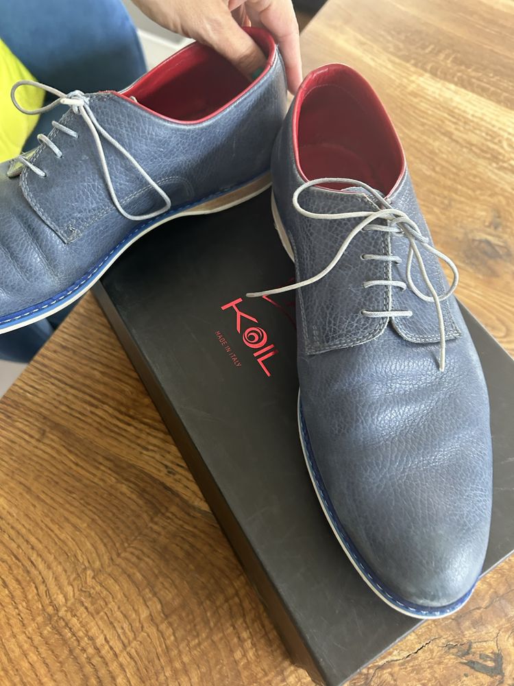 Buty męskie sznurowane Koil niebieskie oryginalne