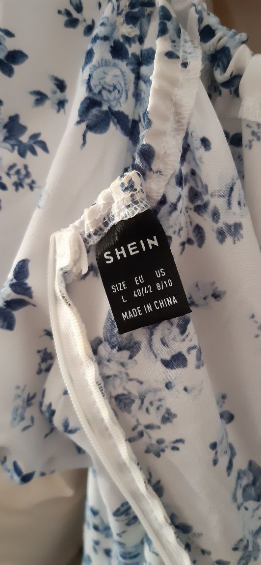 Vestido comprido florido shein tam L